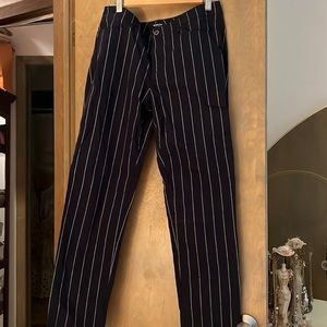 Worth black pin striped pants
